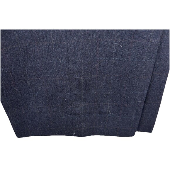 Vintage Evan Picone Mens Blue Wool Pinstripe 2-Piece Suit 44R Jacket 38x28 Pant - Picture 10 of 12